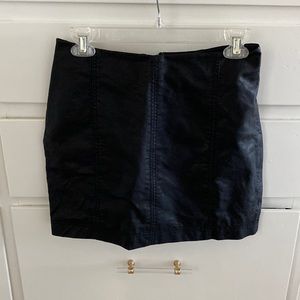 Free people leather skirt
